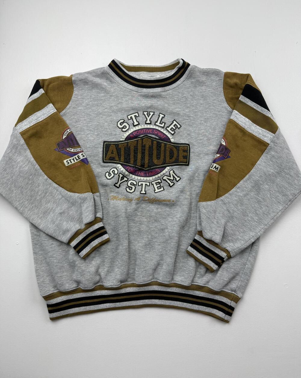 Vintage TODAY'S NEWS Sweatshirt Mens Large Fleece Crewneck Pullover Attitude